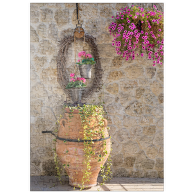 Darstellung des Puzzle Motivs Amphore mit Blumen - Puzzleteile: 200