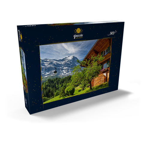 Neue Seilbahn Eiger Express zum Eiger Gletscher (2320m) 500 Puzzle Schachtel Ansicht2