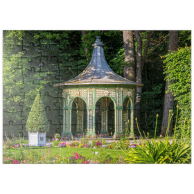 Darstellung des Puzzle Motivs Pavillon in der Parkanlage Altes Schloss Eremitage - Puzzleteile: 100