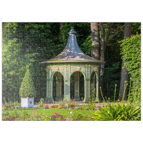 puzzleplate Pavillon in der Parkanlage Altes Schloss Eremitage 500 Puzzle