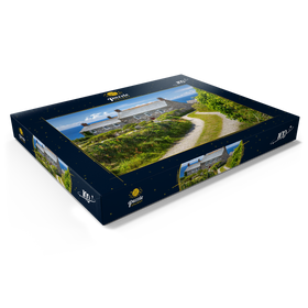 Darstellung des Puzzle Motivs Weg zu einem Farmhaus am Cape Cornwall, Penwith Peninsula, Cornwall - Puzzleteile: 100