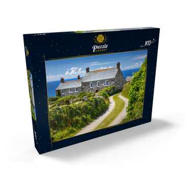 Weg zu einem Farmhaus am Cape Cornwall, Penwith Peninsula, Cornwall 100 Puzzle Schachtel Ansicht2
