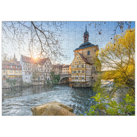 Darstellung des Puzzle Motivs Altes Rathaus an der Regnitz - Puzzleteile: 200