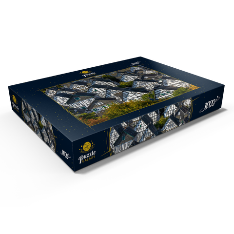 Fachwerkhäuser in der Siedlung Alter Flecken 1000 Puzzle Schachtel Ansicht1