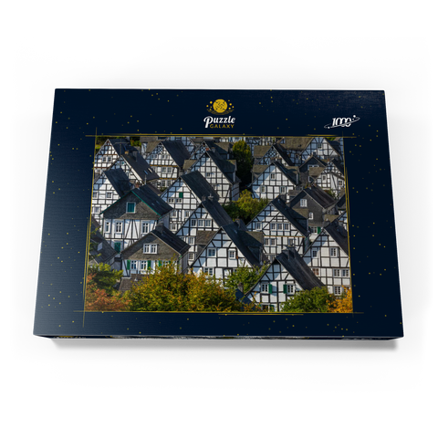 Fachwerkhäuser in der Siedlung Alter Flecken 1000 Puzzle Schachtel Ansicht3