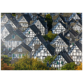 Darstellung des Puzzle-Motivs Fachwerkhäuser in der Siedlung Alter Flecken – Puzzleteile: 1000