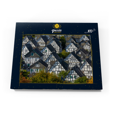 Fachwerkhäuser in der Siedlung Alter Flecken 100 Puzzle Schachtel Ansicht3