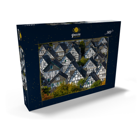 Fachwerkhäuser in der Siedlung Alter Flecken 500 Puzzle Schachtel Ansicht2