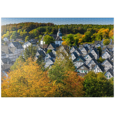 puzzleplate Blick über die Bergmannssiedlung Alter Flecken 1000 Puzzle