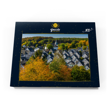 Blick über die Bergmannssiedlung Alter Flecken 100 Puzzle Schachtel Ansicht3