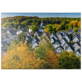 Darstellung des Puzzle Motivs Blick über die Bergmannssiedlung Alter Flecken - Puzzleteile: 100