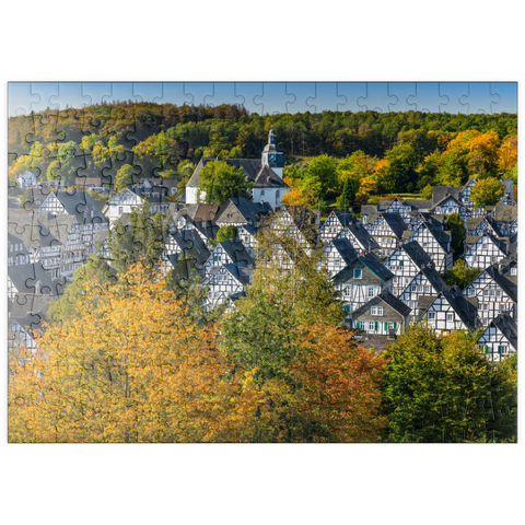 puzzleplate Blick über die Bergmannssiedlung Alter Flecken 200 Puzzle
