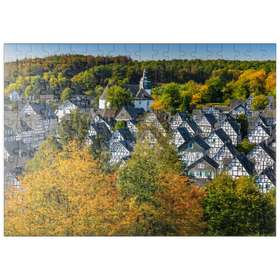 Darstellung des Puzzle Motivs Blick über die Bergmannssiedlung Alter Flecken - Puzzleteile: 200