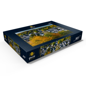 Darstellung des Puzzle Motivs Blick über die Bergmannssiedlung Alter Flecken - Puzzleteile: 500