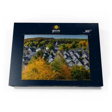 Blick über die Bergmannssiedlung Alter Flecken 500 Puzzle Schachtel Ansicht3