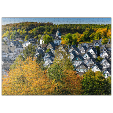 puzzleplate Blick über die Bergmannssiedlung Alter Flecken 500 Puzzle