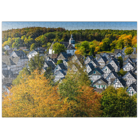 Darstellung des Puzzle Motivs Blick über die Bergmannssiedlung Alter Flecken - Puzzleteile: 500