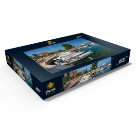 Alternative Darstellung des Puzzle-Motivs Hafen von Padenghe sul Garda – Puzzleteile: 1000