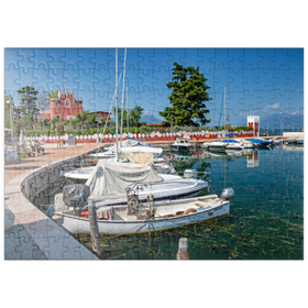 Darstellung des Puzzle Motivs Hafen von Padenghe sul Garda - Puzzleteile: 200