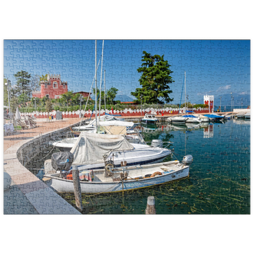 puzzleplate Hafen von Padenghe sul Garda 500 Puzzle