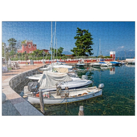 puzzleplate Hafen von Padenghe sul Garda 500 Puzzle