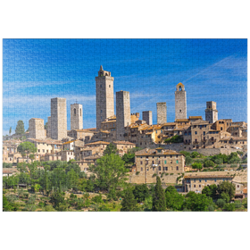 Darstellung des Puzzle-Motivs Geschlechtertürme von San Gimignano, Provinz Siena, Toskana – Puzzleteile: 1000
