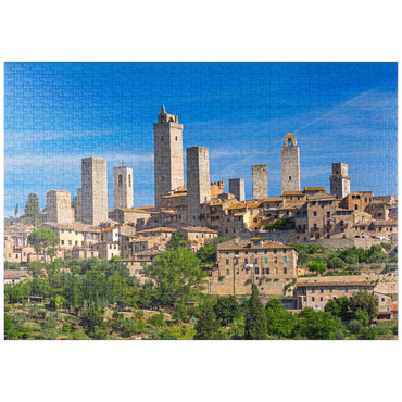 puzzleplate Geschlechtertürme von San Gimignano, Provinz Siena, Toskana 1000 Puzzle