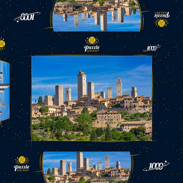Geschlechtertürme von San Gimignano, Provinz Siena, Toskana 1000 Puzzle Schachtel 3D Modell