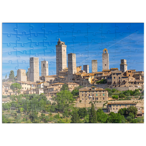 puzzleplate Geschlechtertürme von San Gimignano, Provinz Siena, Toskana 100 Puzzle