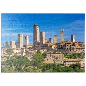Darstellung des Puzzle Motivs Geschlechtertürme von San Gimignano, Provinz Siena, Toskana - Puzzleteile: 100