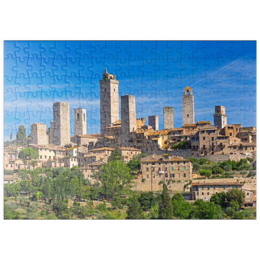 puzzleplate Geschlechtertürme von San Gimignano, Provinz Siena, Toskana 200 Puzzle