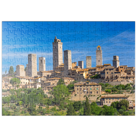 Darstellung des Puzzle Motivs Geschlechtertürme von San Gimignano, Provinz Siena, Toskana - Puzzleteile: 200