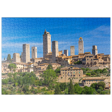 puzzleplate Geschlechtertürme von San Gimignano, Provinz Siena, Toskana 500 Puzzle