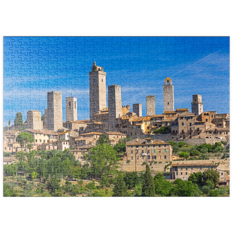 puzzleplate Geschlechtertürme von San Gimignano, Provinz Siena, Toskana 500 Puzzle