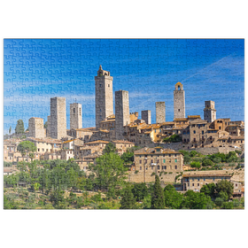Darstellung des Puzzle Motivs Geschlechtertürme von San Gimignano, Provinz Siena, Toskana - Puzzleteile: 500