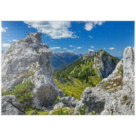 Darstellung des Puzzle-Motivs Landschaft am Teufelstättkopf (1758m) – Puzzleteile: 1000