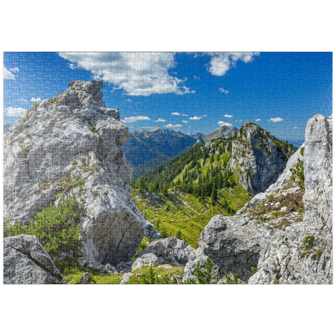 puzzleplate Landschaft am Teufelstättkopf (1758m) 1000 Puzzle