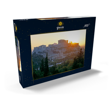 Akropolis in Athen, Griechenland 1000 Puzzle Schachtel Ansicht2