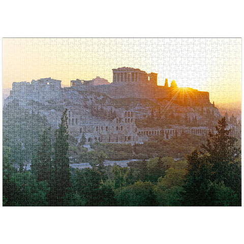puzzleplate Akropolis in Athen, Griechenland 1000 Puzzle