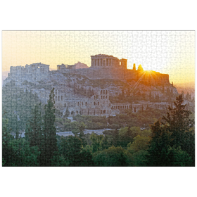 Darstellung des Puzzle Motivs Akropolis in Athen, Griechenland - Puzzleteile: 1000