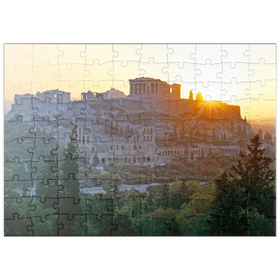 Darstellung des Puzzle Motivs Akropolis in Athen, Griechenland - Puzzleteile: 100
