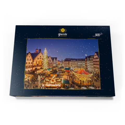 Weihnachtsmarkt auf dem Römerberg, Frankfurt 500 Puzzle Schachtel Ansicht3