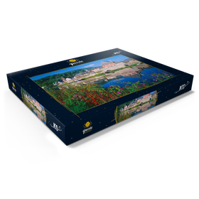 Darstellung des Puzzle Motivs Altes Wirtshaus an der Lahn, Lahntal, Rheinland-Pfalz - Puzzleteile: 100