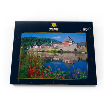 Altes Wirtshaus an der Lahn, Lahntal, Rheinland-Pfalz 100 Puzzle Schachtel Ansicht3