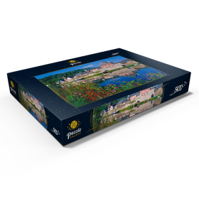 Alternative Darstellung des Puzzle-Motivs Altes Wirtshaus an der Lahn, Lahntal, Rheinland-Pfalz – Puzzleteile: 500