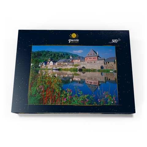 Altes Wirtshaus an der Lahn, Lahntal, Rheinland-Pfalz 500 Puzzle Schachtel Ansicht3