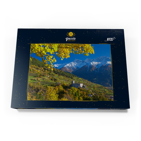 Churburg gegen Stilfser Joch Nationalpark, Schluderns, Vinschgau, Trentino-Südtirol 1000 Puzzle Schachtel Ansicht3