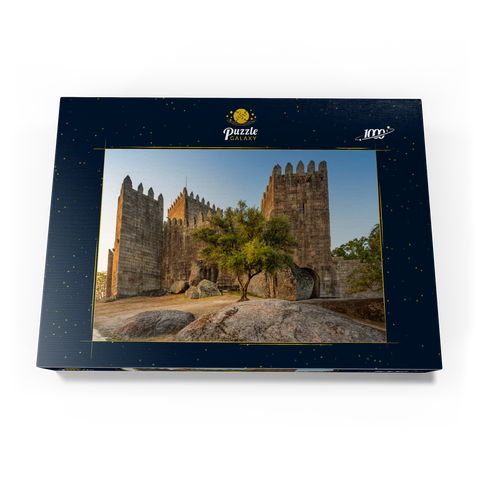 romanische Festungsanlage in Guimarães am Abend 1000 Puzzle Schachtel Ansicht3