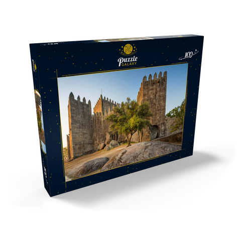 romanische Festungsanlage in Guimarães am Abend 100 Puzzle Schachtel Ansicht2