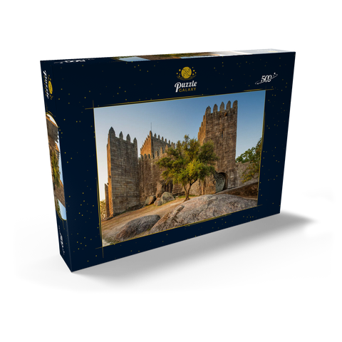 romanische Festungsanlage in Guimarães am Abend 500 Puzzle Schachtel Ansicht2